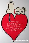 Snoopy on top of Heart