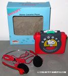 Snoopy giggling walkman-type stereo cassette player with headphones