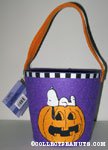 Snoopy sleeping on pumpkin Halloween Treat Bucket