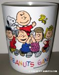 Peanuts Gang carrying Snoopy & Charlie Brown Wastebasket