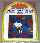 Snoopy & Woodstock stadium fans Instant Stained Glass