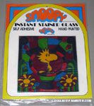 Woodstock standing on flower background Instant Stained Glass