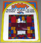 Snoopy laying on Doghouse Instant Stained Glass