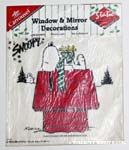 Snoopy with Woodstocks Static Stick-on Window Cling