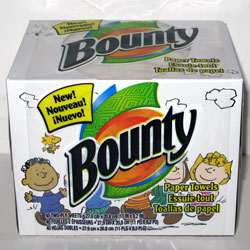Click to view the Peanuts Bounty Paper Towels