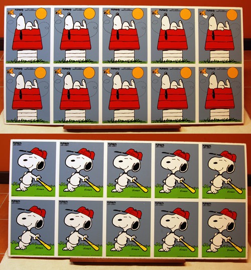 Uncut Peanuts Playskool Puzzles