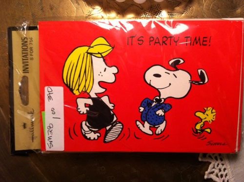 Snoopy & Peppermint Patty Notecards