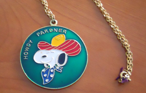 Cowboy Snoopy Necklace