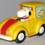 Snoopy Taxi Friction Car