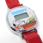 Snoopy watching Woodstocks on toy train Digital Kids Watch