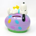 Snoopy & Woodstock purple Easter egg Bank Candy Container