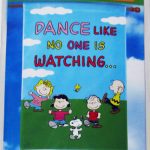 Peanuts Gang ‘Dance like no one is watching’ Large Flag