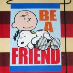 Snoopy & Charlie Brown ‘Be a Friend’ Mini Flag