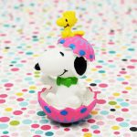 Snoopy hatching from pink Easter egg PVC Figurine