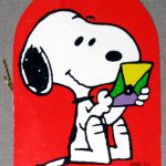 Snoopy reading letter Gift Tag