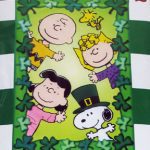 Peanuts Gang St. Patrick’s Day Shamrocks Large Flag