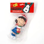 Lucy holding Christmas Stocking