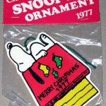 Snoopy laying on doghouse with stockings Wood Ornament