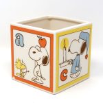 Snoopy & Woodstock Baby Block Planter