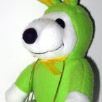 Snoopy green & yellow Easter Beagle Plush