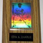 Charlie Brown and Stan the Man Hologram Card Wall Display