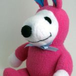 Snoopy pink & blue Easter Beagle Plush