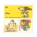 Snoopy, Woodstock And Sally Stickers & Gift Tag