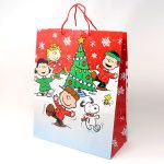 Peanuts Gang Dancing Around Christmas Tree Gift Bag