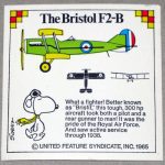 Snoopy and Bristol F2-B Airplane Sticker