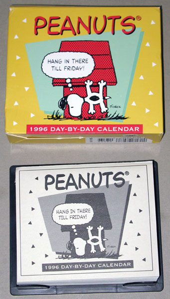 Snoopy 1996 Day-by-Day Desk Calendar - ShopCollectPeanuts.com