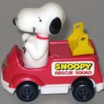 Snoopy in Rescue Squad Firetruck Push n’ Pull Car