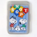 Snoopys holding balloon spelling “Snoopy” Playing Cards