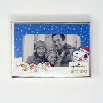 Snoopy & Woodstocks building a snowman Photo Christmas Cards