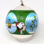 Snoopy and Woodstock 12 days of Christmas Satin Ball Ornament