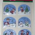 Peanuts Gang Christmas Snowglobe Stickers