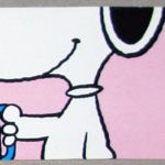 Snoopy holding mug Sticker – #4