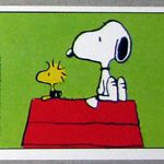 Snoopy and Woodstock on doghouse Sticker – #40