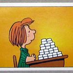 Peppermint Patty at Desk Sticker – #246