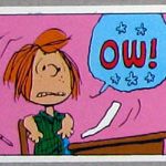 Peppermint Patty at desk Sticker – #255