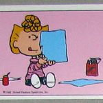 Sally with paper Sticker – #268