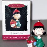 Lucy Holding Football Ornament