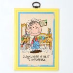 Pigpen in Room 'Cleanliness' Wall Plaque
