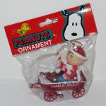 Charlie Brown in Wagon Christmas Ornament