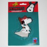 Snoopy Baseball Player Ornament