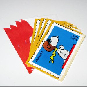 Snoopy Flying Ace Stamp Notecards