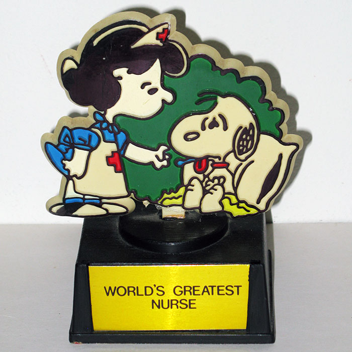 Nurse Lucy and Snoopy Trophy