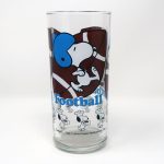 Snoopy Football Glass
