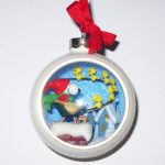 Santa Snoopy on Rooftops Panorama Ornament