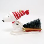 Snoopy pulling Sled with Tree Ornament