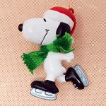 Snoopy skating Christmas Ornament